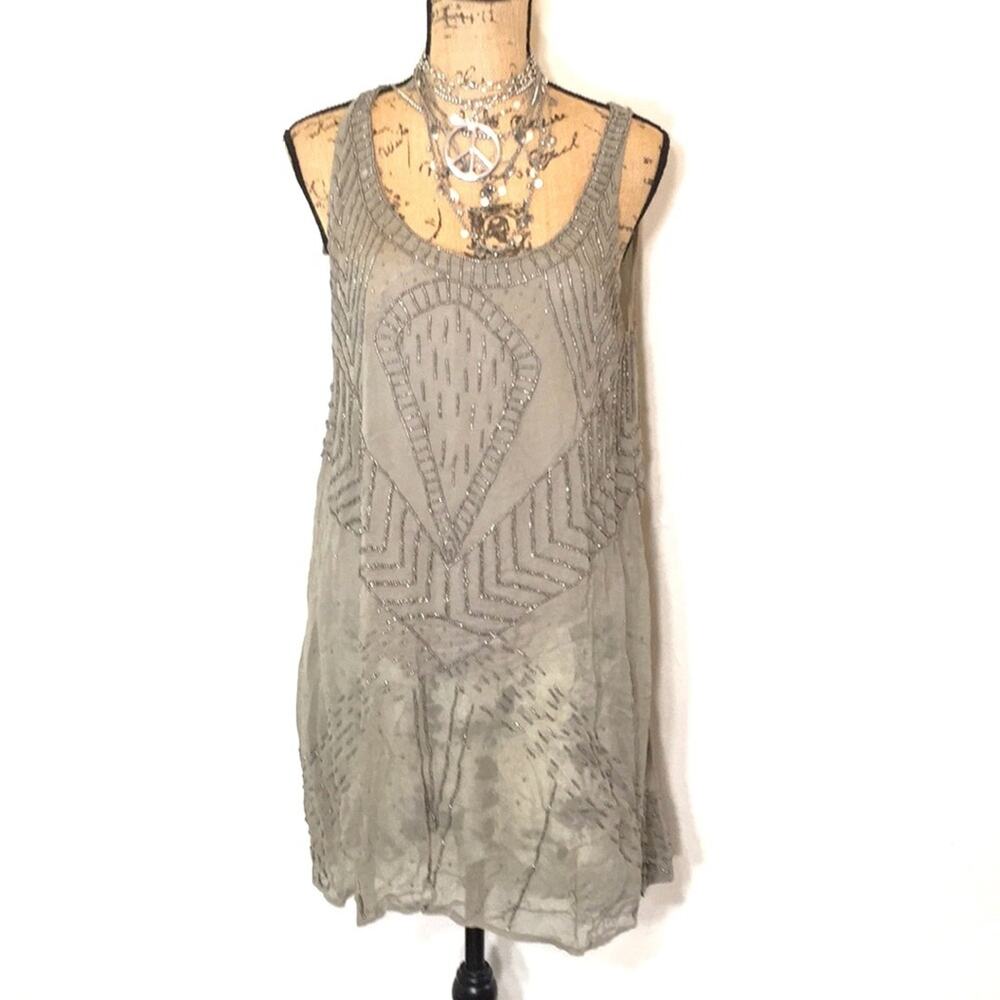 Chan Luu embellished MINI cocktail dress MEDIUM